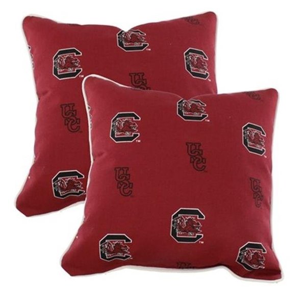 College Covers College Covers SCUODPPR 16 x 16 in. South Carolina Gamecocks Outdoor Decorative Pillow; Set of 2 SCUODPPR